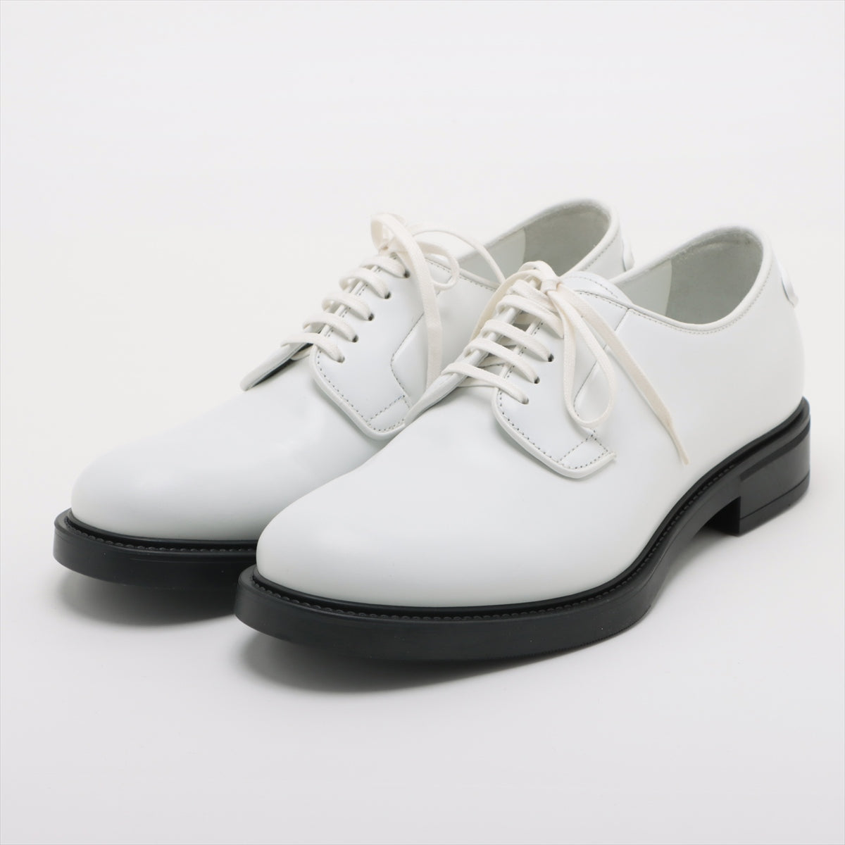 Prada Leather Leather shoes 5 1/2 Men's White 2EG394 Logo