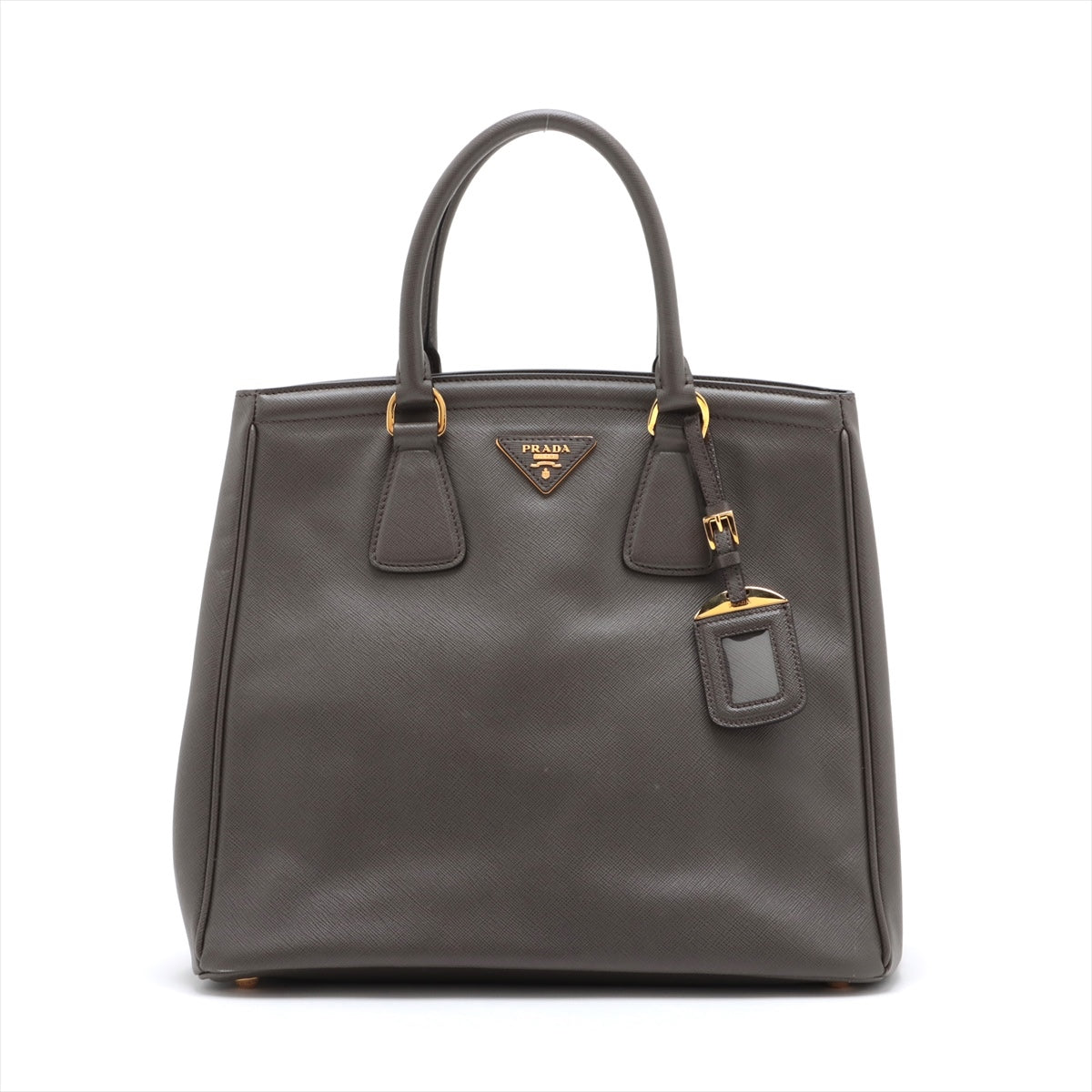 Prada Saffiano Leather Handbag Grey BN2404