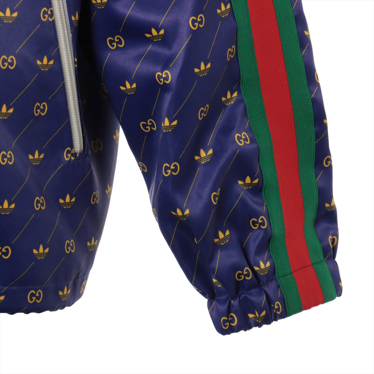Gucci x adidas GG 22SS Polyester Jacket 48 Men's Purple  691428 Trefoil Print Jacket