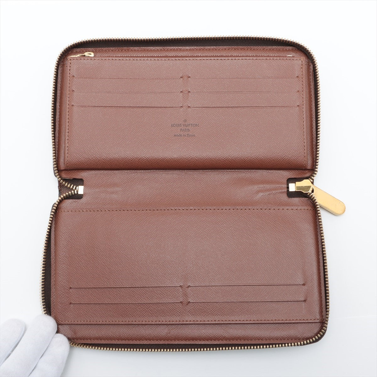 Louis Vuitton Monogram Zippy Organiser M62581 Brown Zip Round Wallet