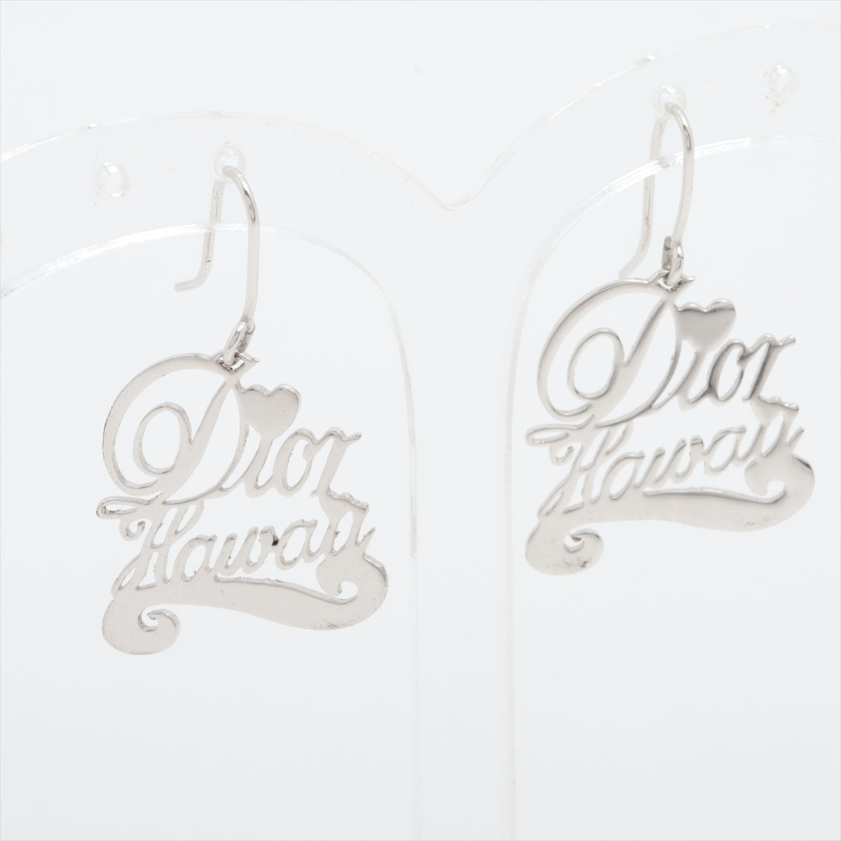 Dior Dior logo Earrings (For Both Ears) metal Silver Silhouette