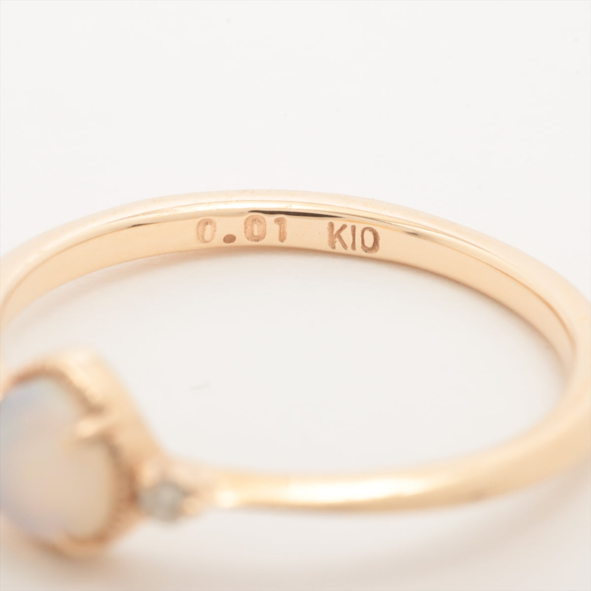 aget Opal Diamond Ring K10(YG) 0.8g 0.01