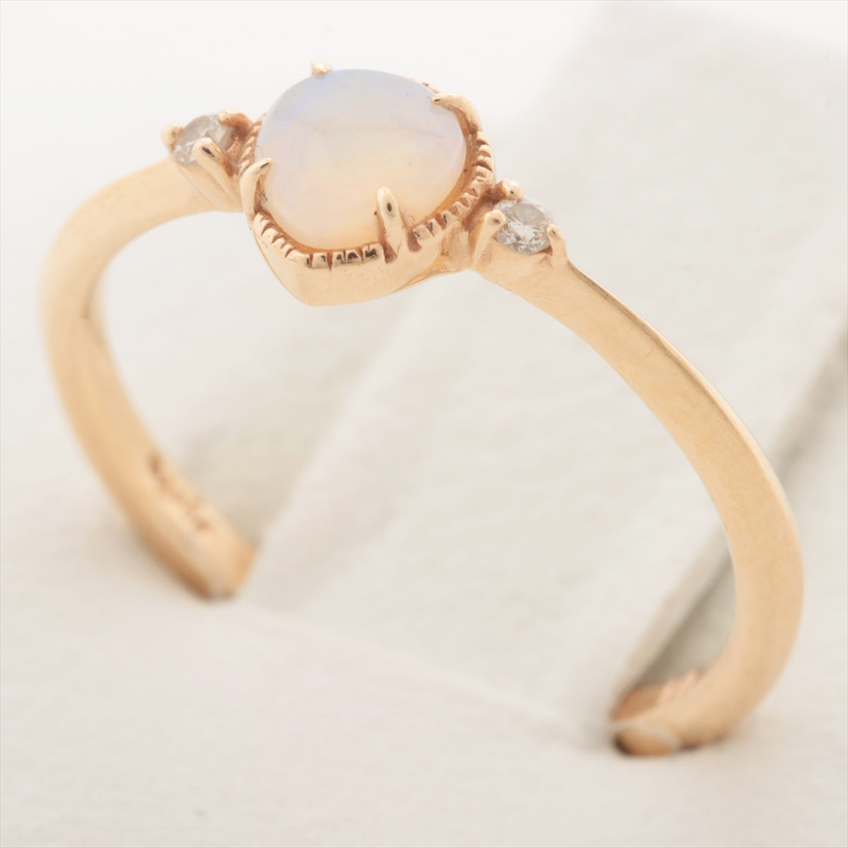 aget Opal Diamond Ring K10(YG) 0.8g 0.01