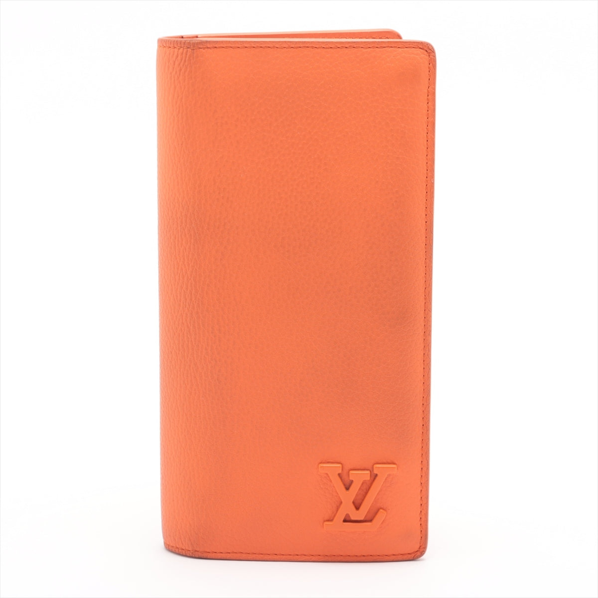 Louis Vuitton LV Aerogram Portefeuille Brazza M81153 Orange Long Wallet