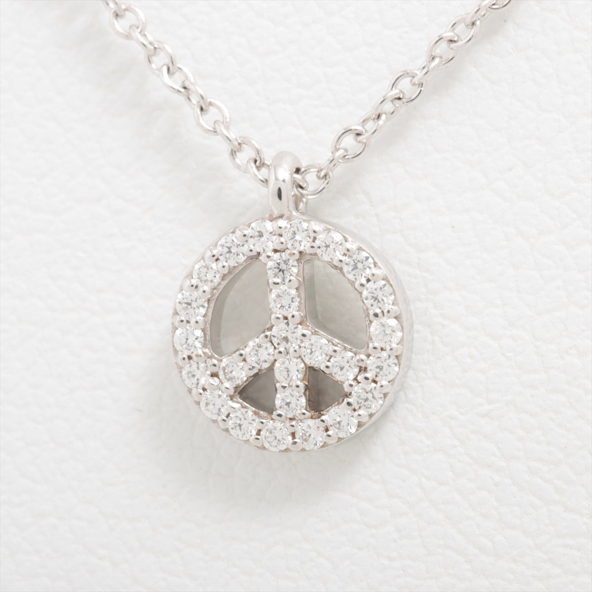 Tiffany Metro Piece Diamond Necklace 750(WG) 2.2g
