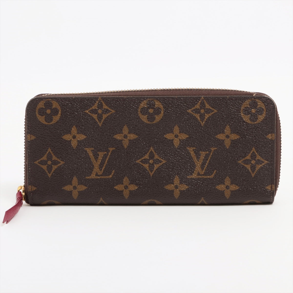 Louis Vuitton Monogram Wallet Clemence M60742 Fuschia pink Zip Round Wallet