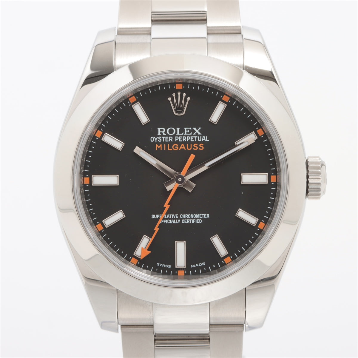 Rolex Milgauss 116400 SS AT Black Dial