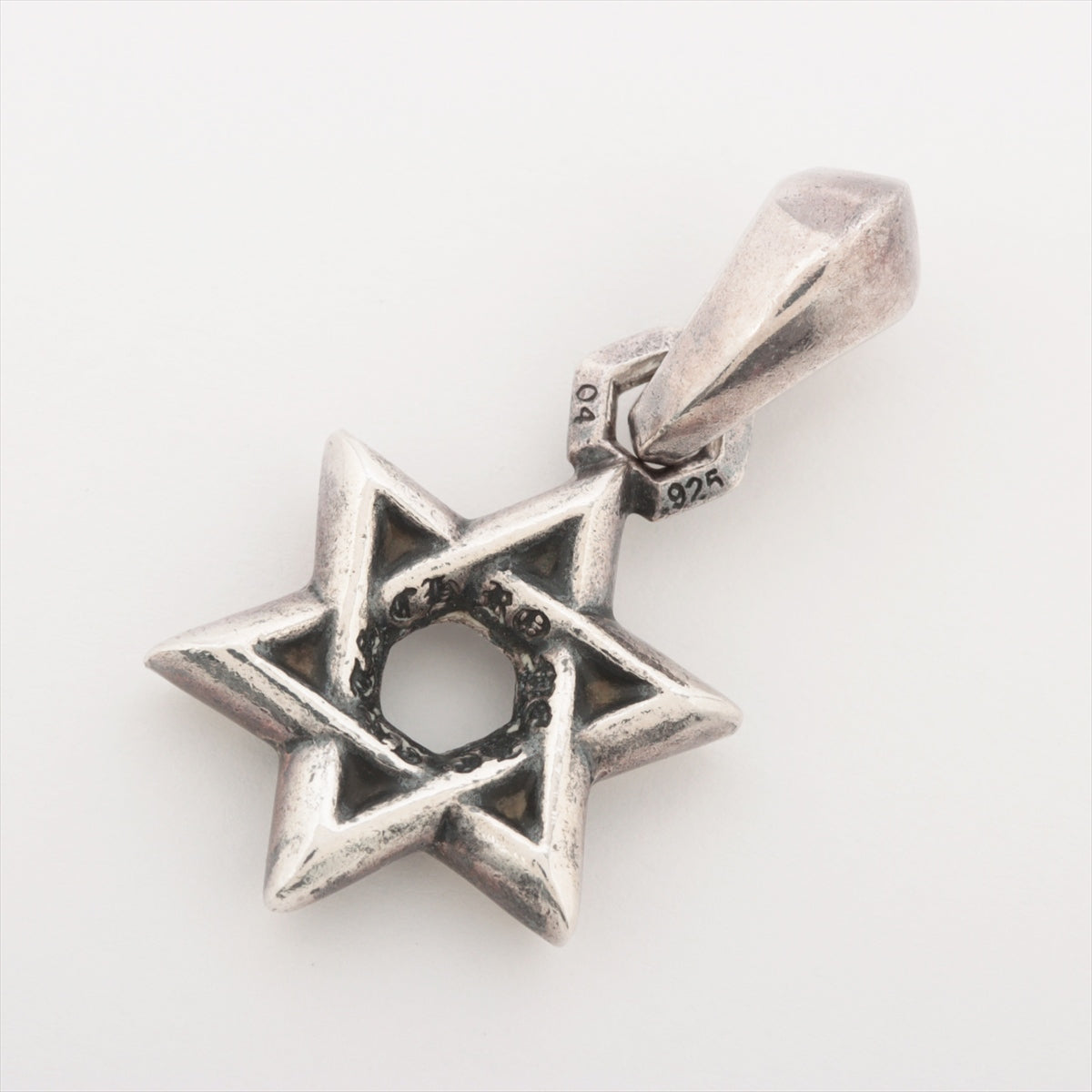 Chrome Hearts Star of David Pendant top 925 5.3g With invoice