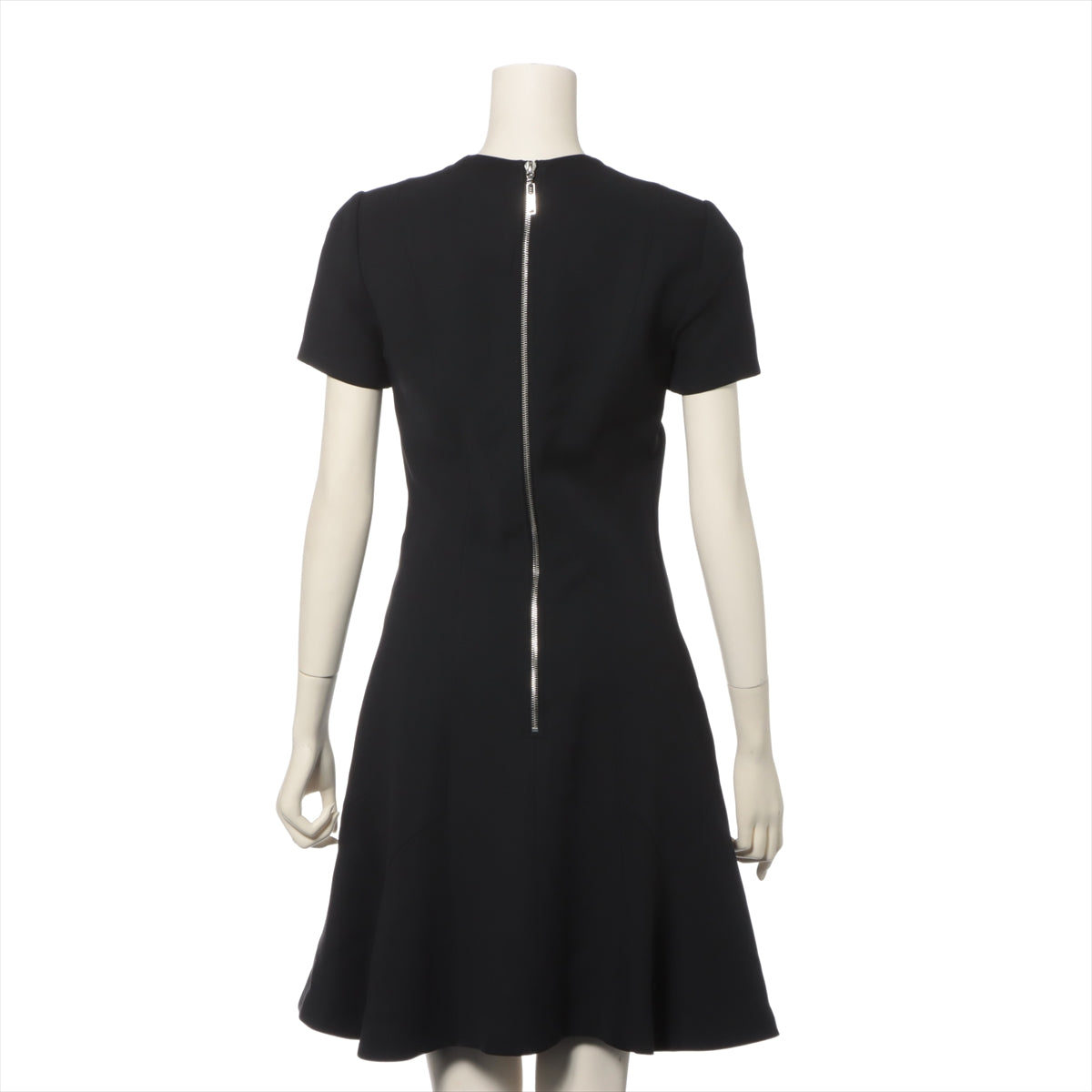 Louis Vuitton 16AW Wool & silk Dress 34 Ladies' Black  RW162W