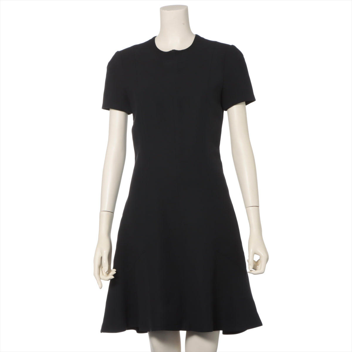 Louis Vuitton 16AW Wool & silk Dress 34 Ladies' Black  RW162W