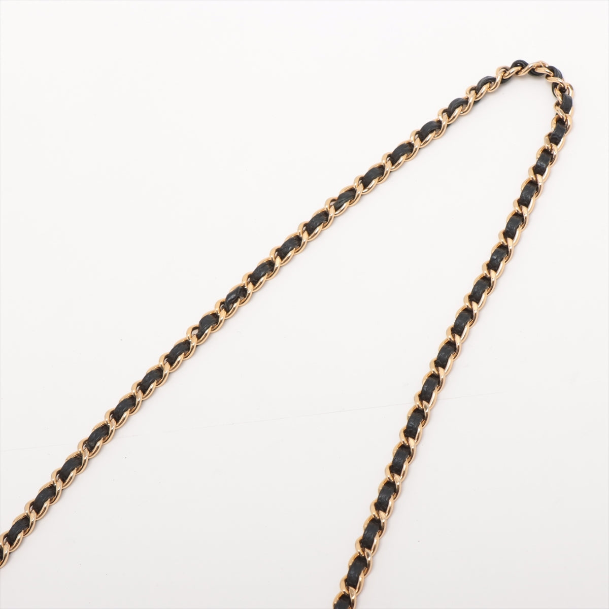 Chanel Matelasse Caviar Skin Chain Wallet Black Gold Metal Fittings