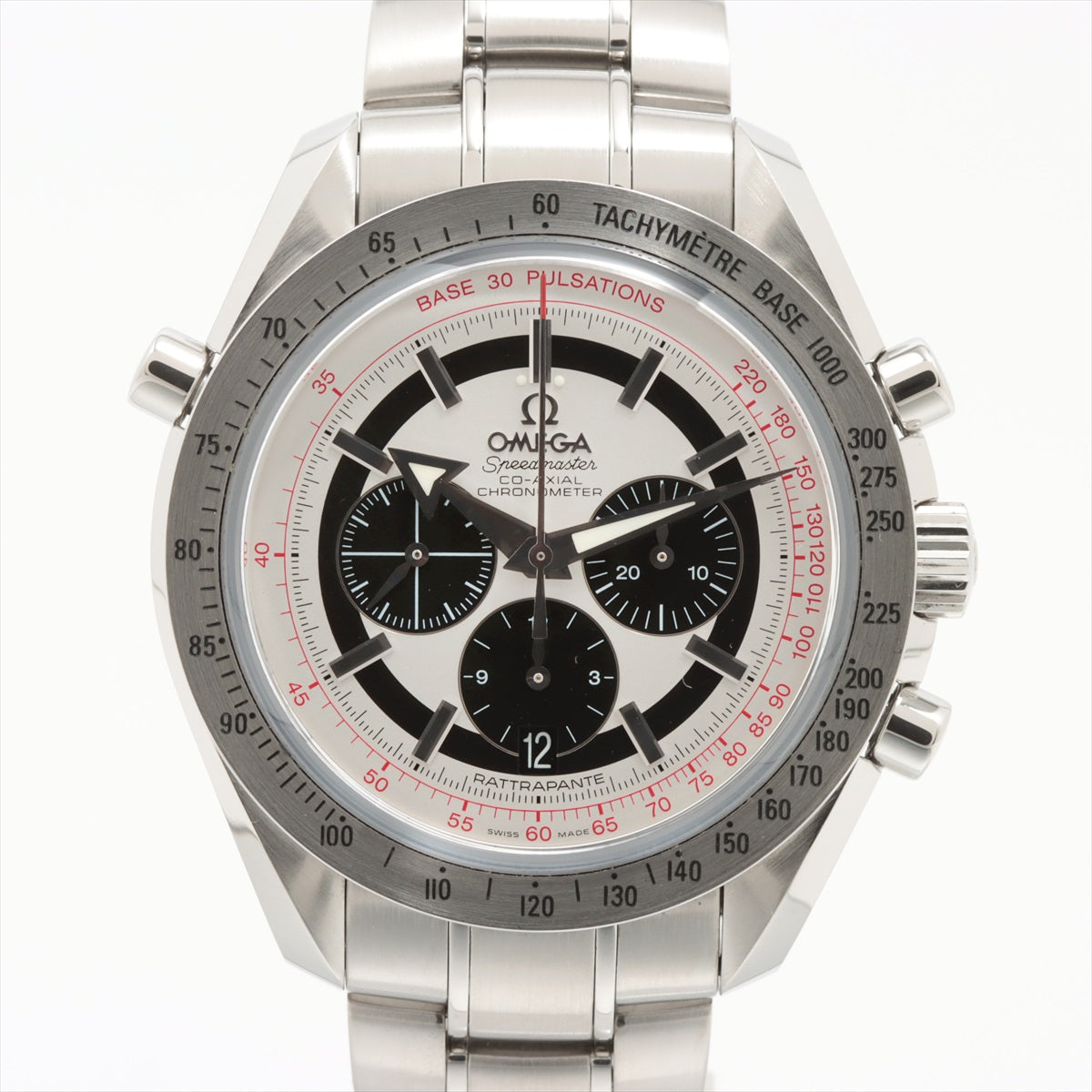 Omega Speedmaster Broad Arrow Rattrapante Co-Axial 3582.31 SS AT Silver Dial 1 Extra Link