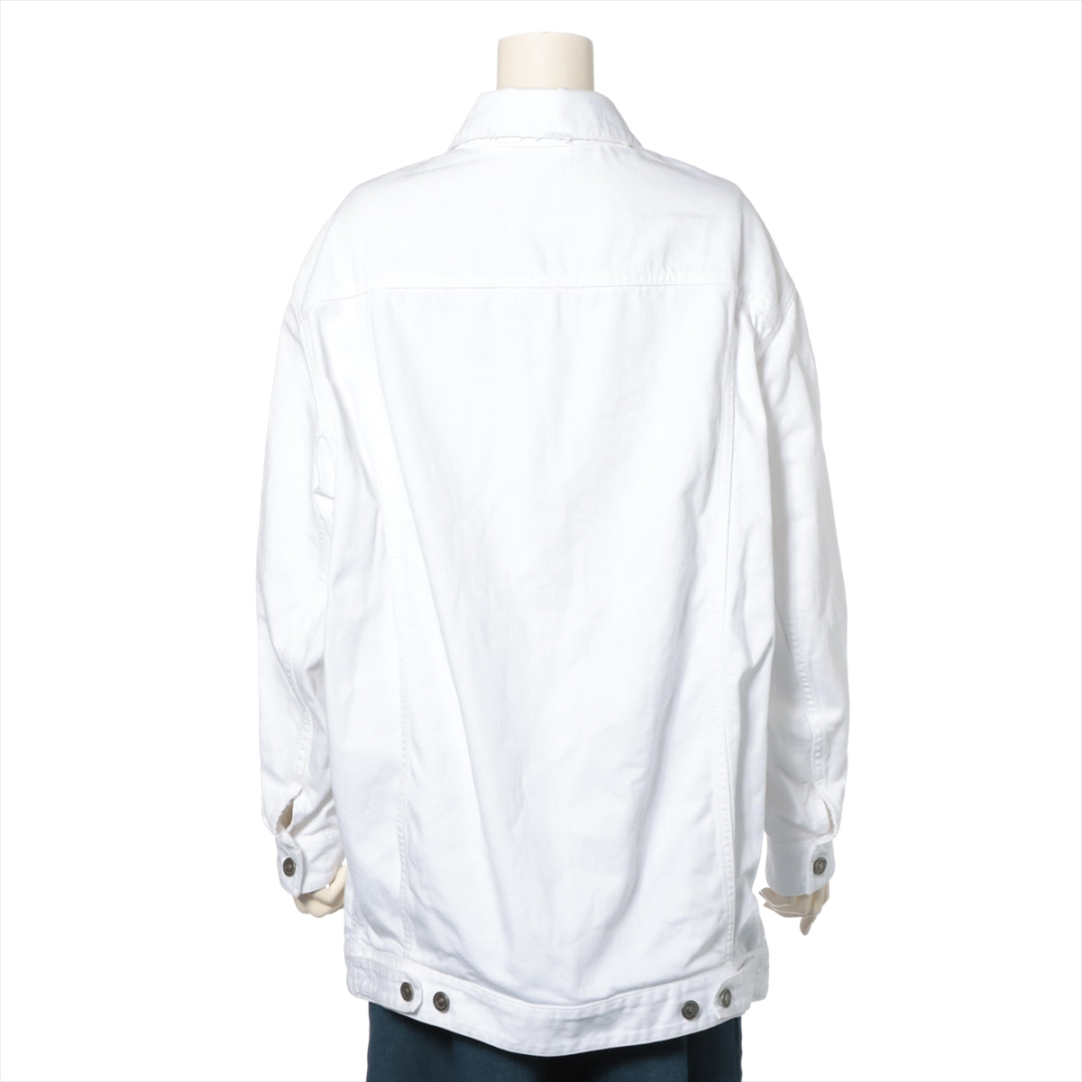 Christian Dior Cotton Denim Jacket I38 Ladies' White  242V61A3525