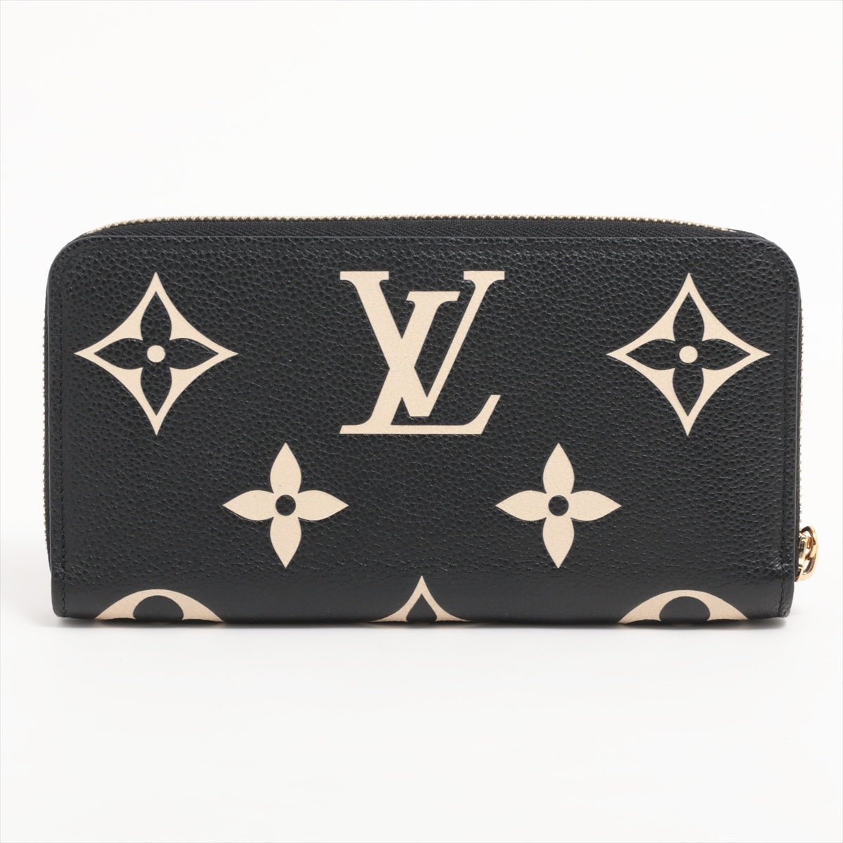 Louis Vuitton Bicolor Monogram Empreinte Zippy Wallet M80481 Noir Zip Round Wallet Responsive RFID
