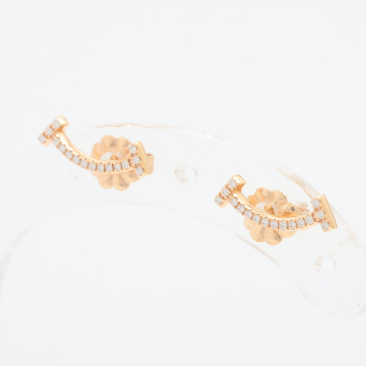 Tiffany T Smile Diamond Earrings 750(PG) 1.3g