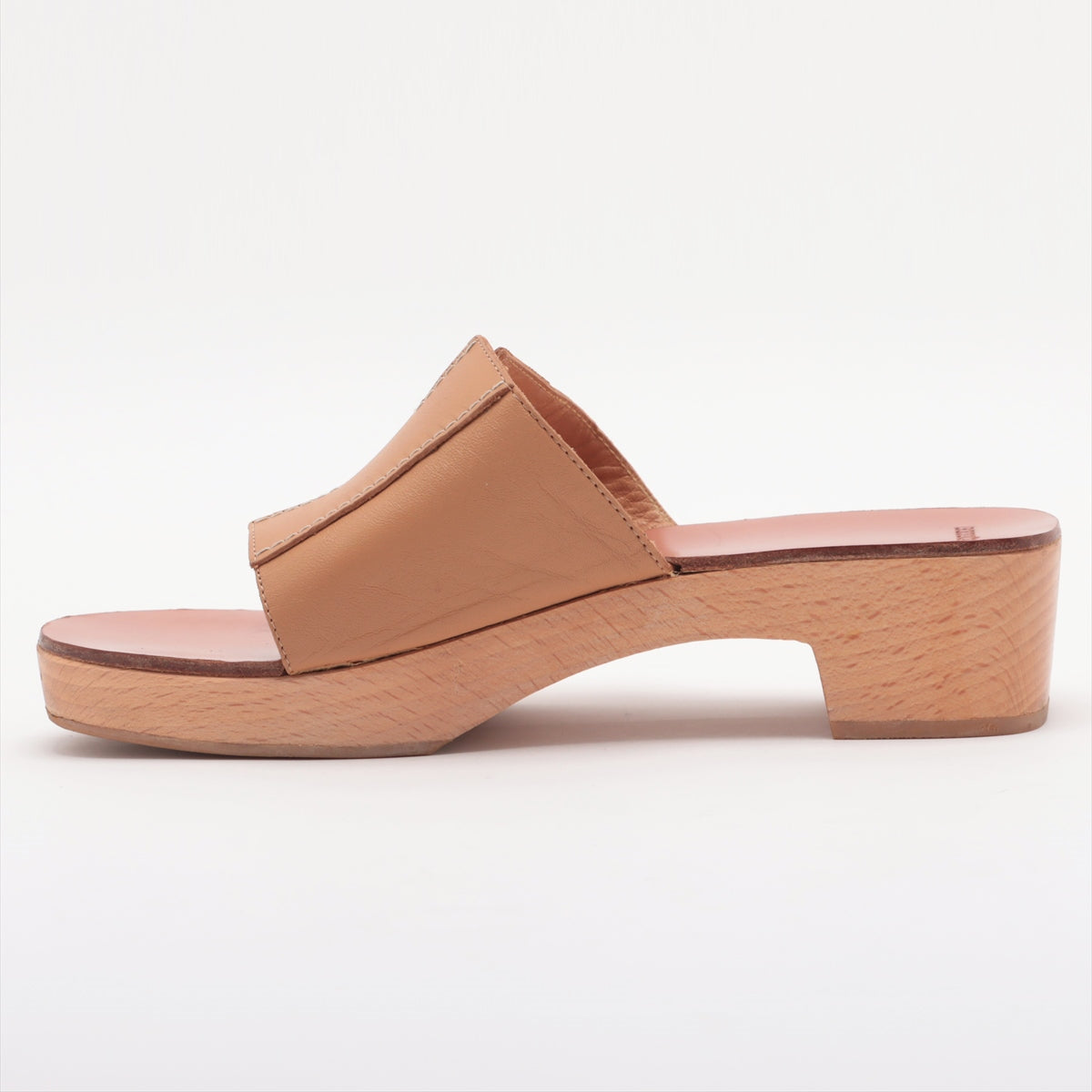 Hermès Kevlar Leather Sandals 37 Ladies' Beige