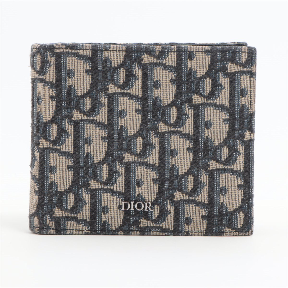 Dior Canvas & Leather Wallet Navy Blue