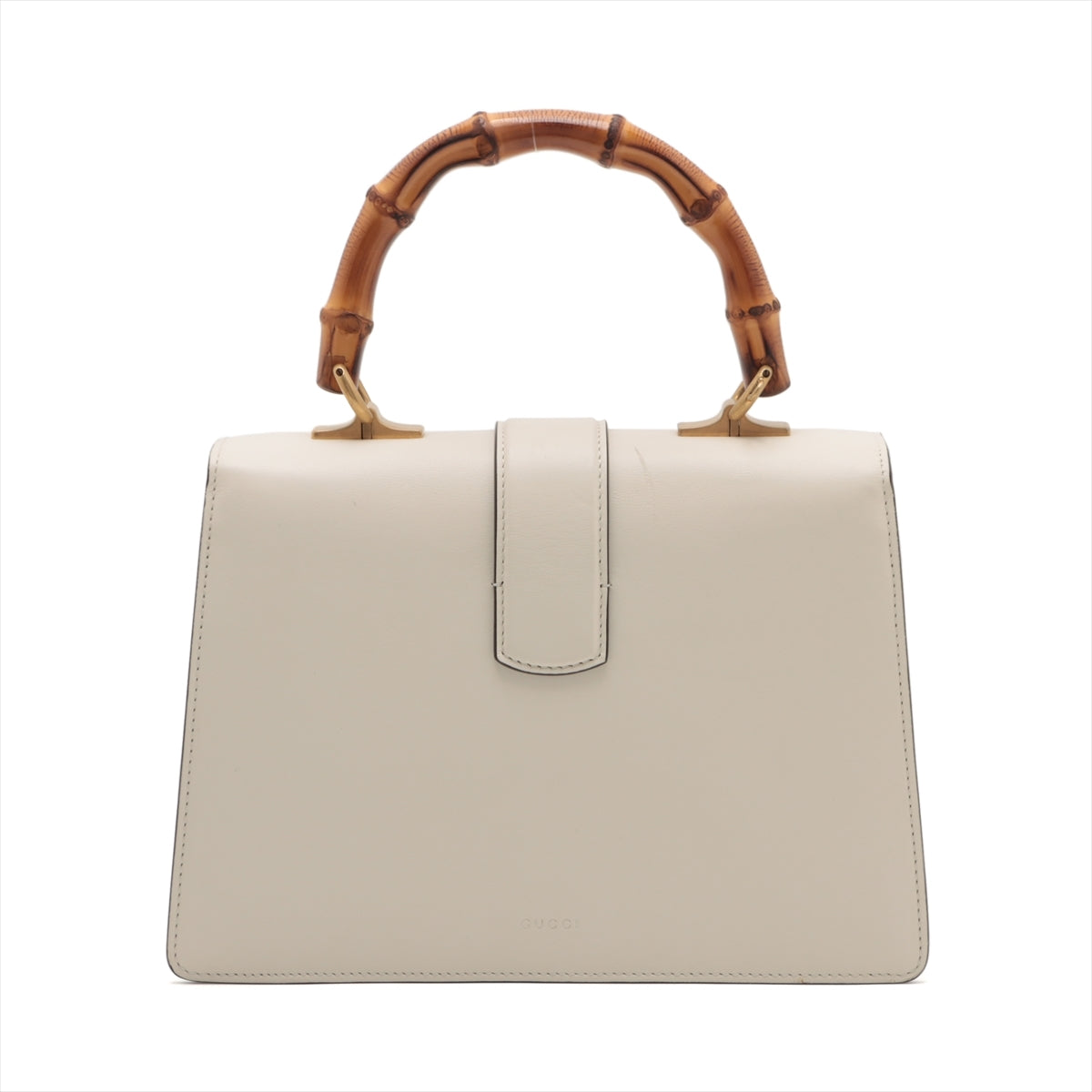 Gucci Bamboo Dionysus Leather 2 Way Handbag Beige 448075