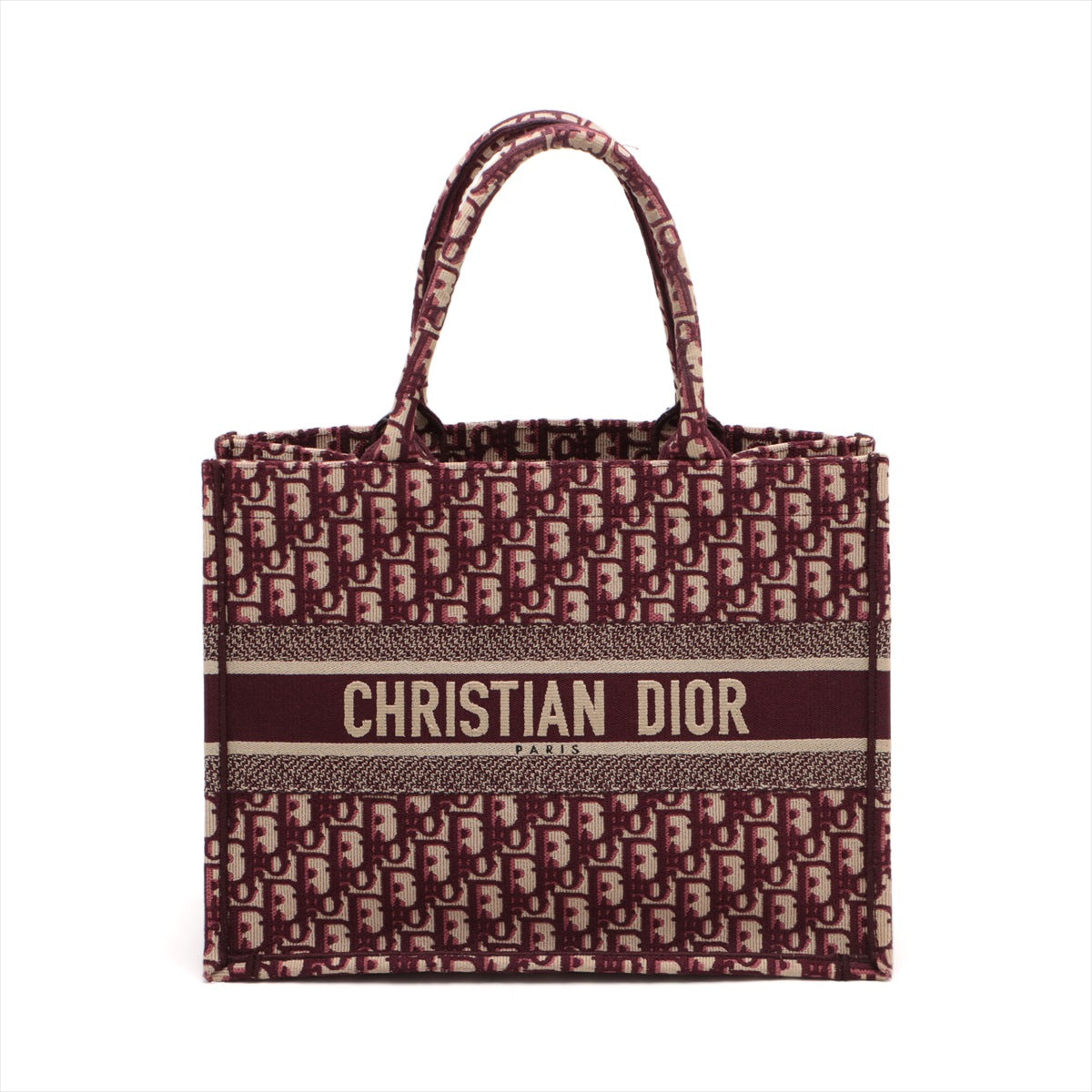 Christian Dior Oblique Book Tote Medium canvas Tote bag Red