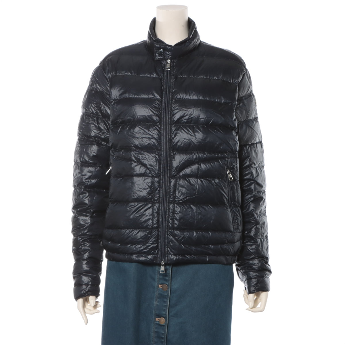 Moncler ACORUS 17 years Nylon Down jacket 1 Men's Navy blue  Comes with a storage bag