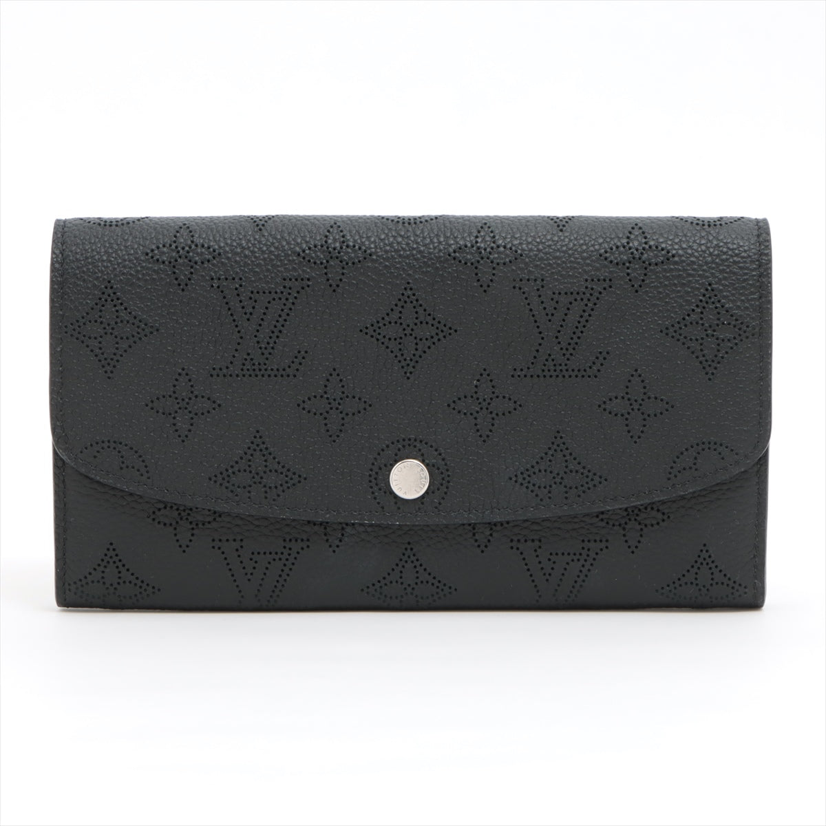 Louis Vuitton Mahina Portefeuille Iris M60143 Noir Long Wallet Responsive RFID