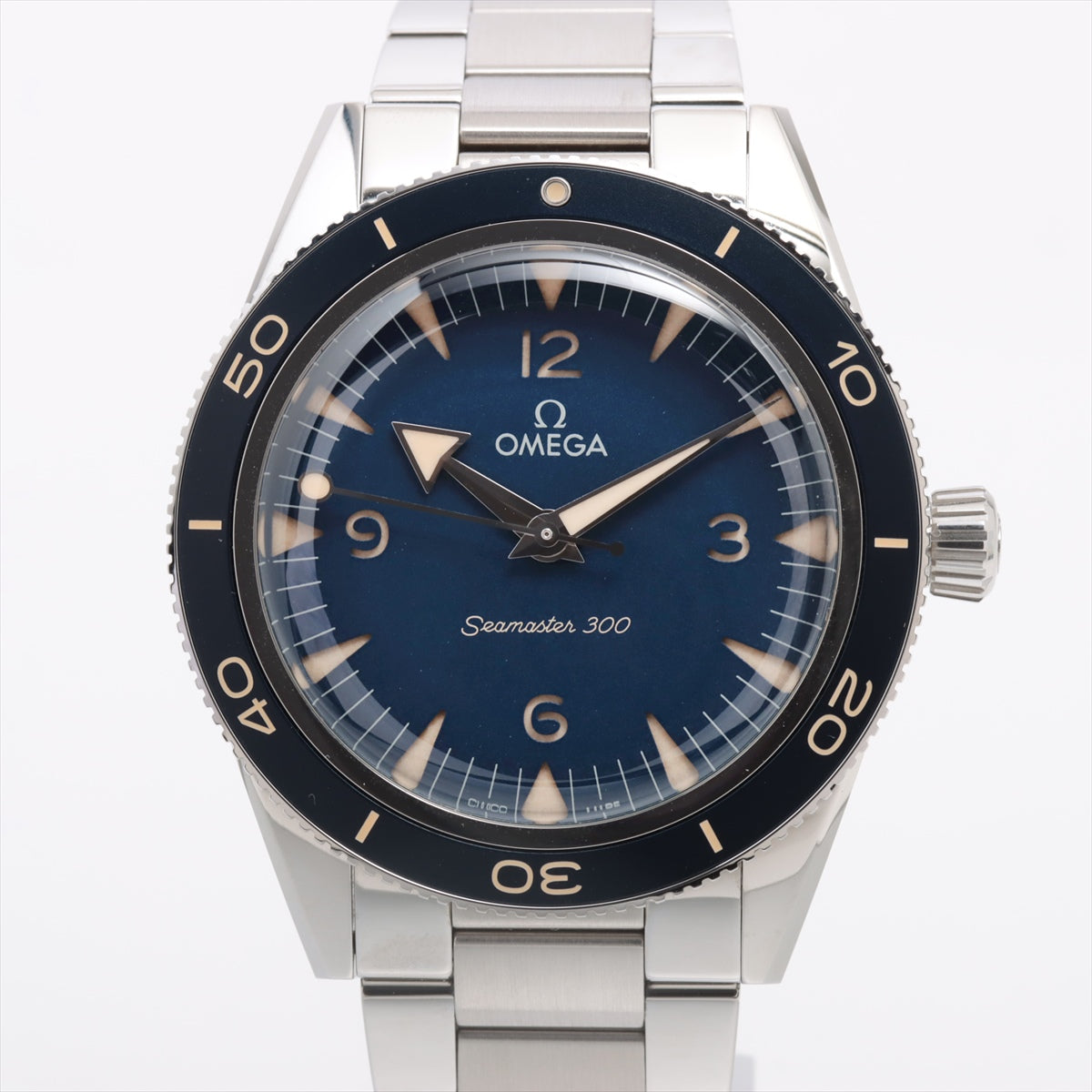 Omega Seamaster 300 Co-Axial Master Chronometer 234.30.41.21.03.001 SS AT Blue Dial 4 Extra Links