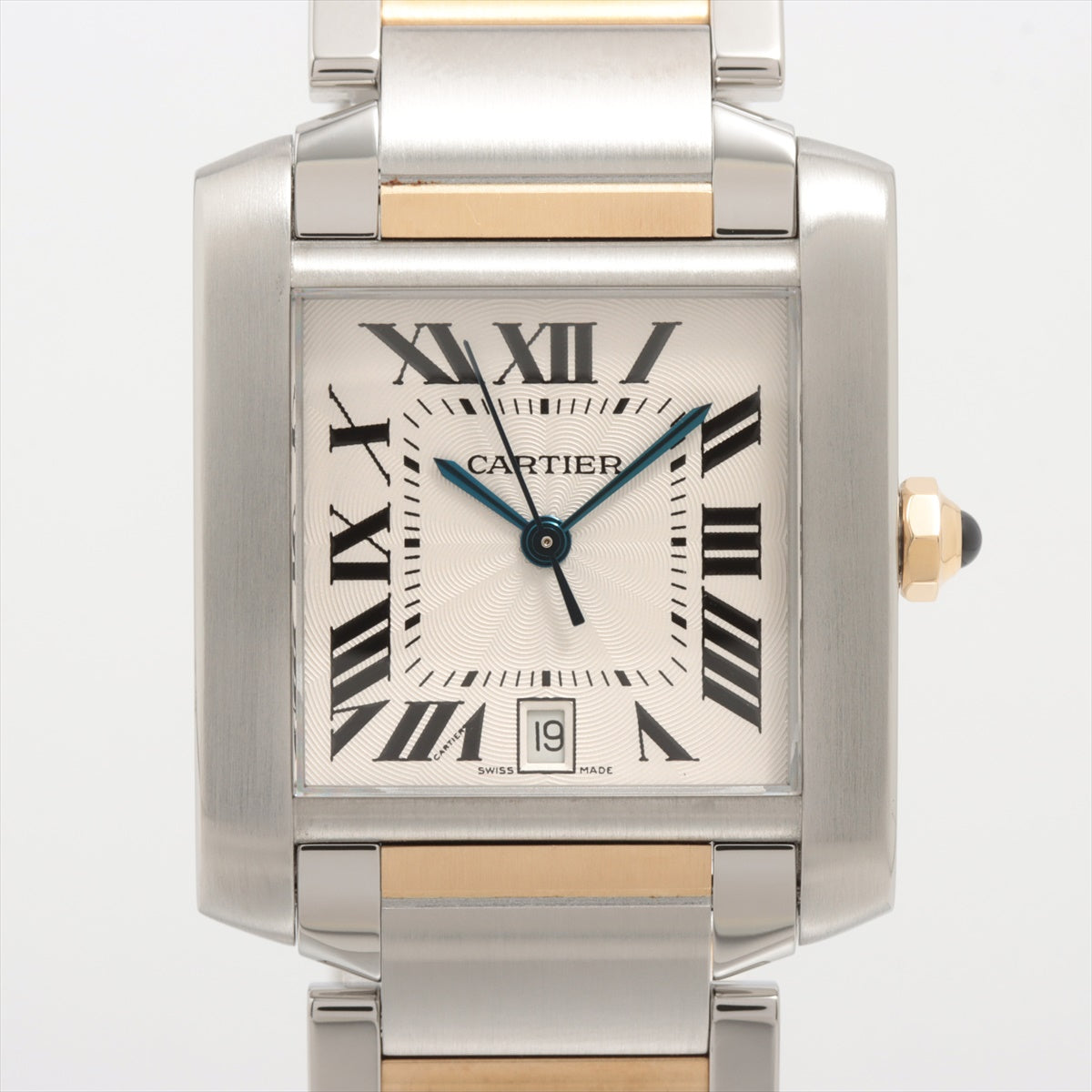Cartier Tank Francaise W51005Q4 SS×YG AT Silver Dial