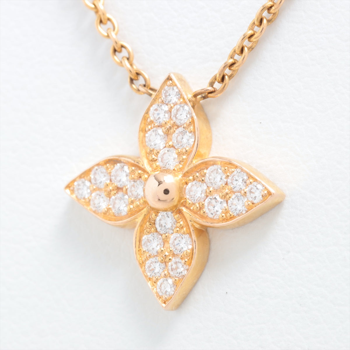 Louis Vuitton Pandantif Star Blossom Diamond Necklace 750(YG) 4.6g