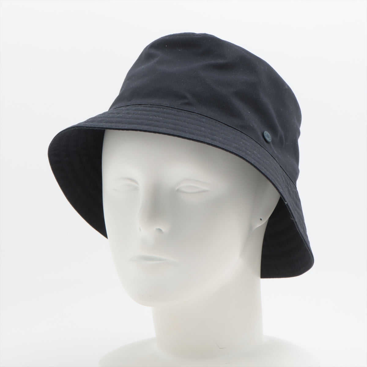 Hermès Hat 57 Cotton & Rayon Navy Blue