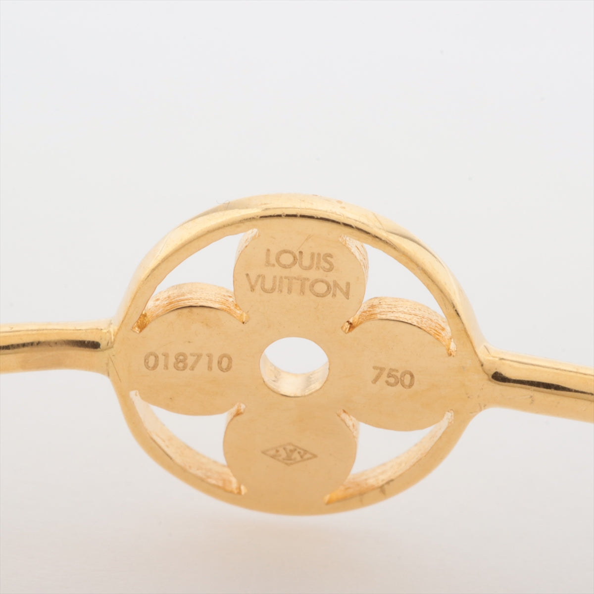 Louis Vuitton Diamond Earrings 750(YG) 15.4g