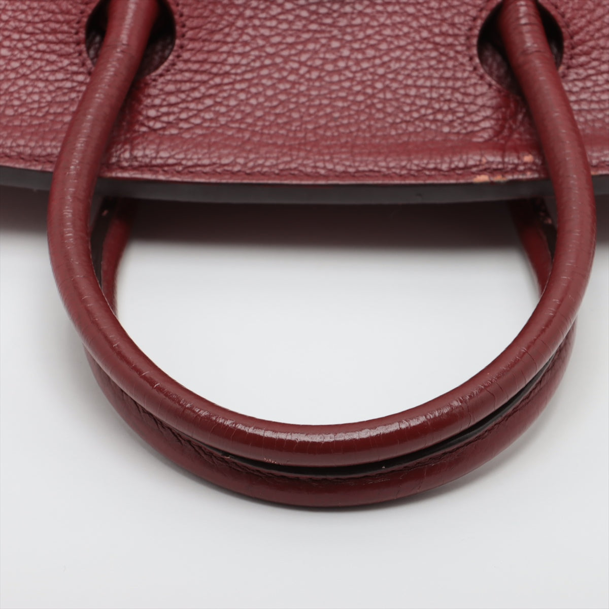 Hermès Birkin 35 Togo Bordeaux Silver Metal Fittings □M: 2009 Internal pocket pull leather missing