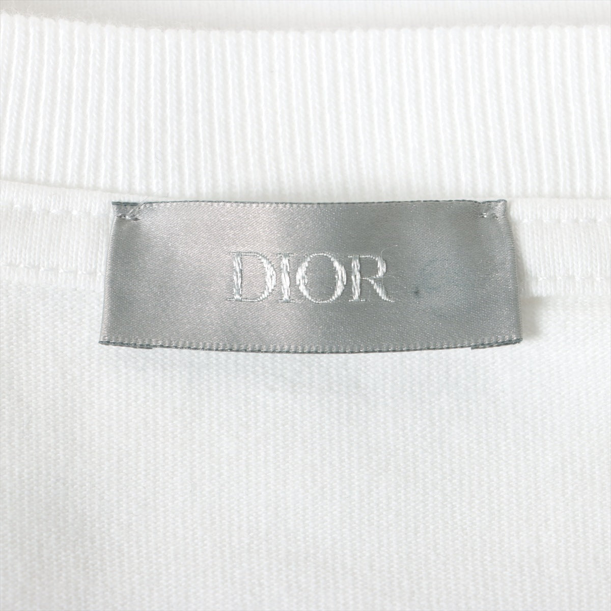 Dior x Travis Scott 22AW Cotton Long T shirts S Men's White  283J647A0554