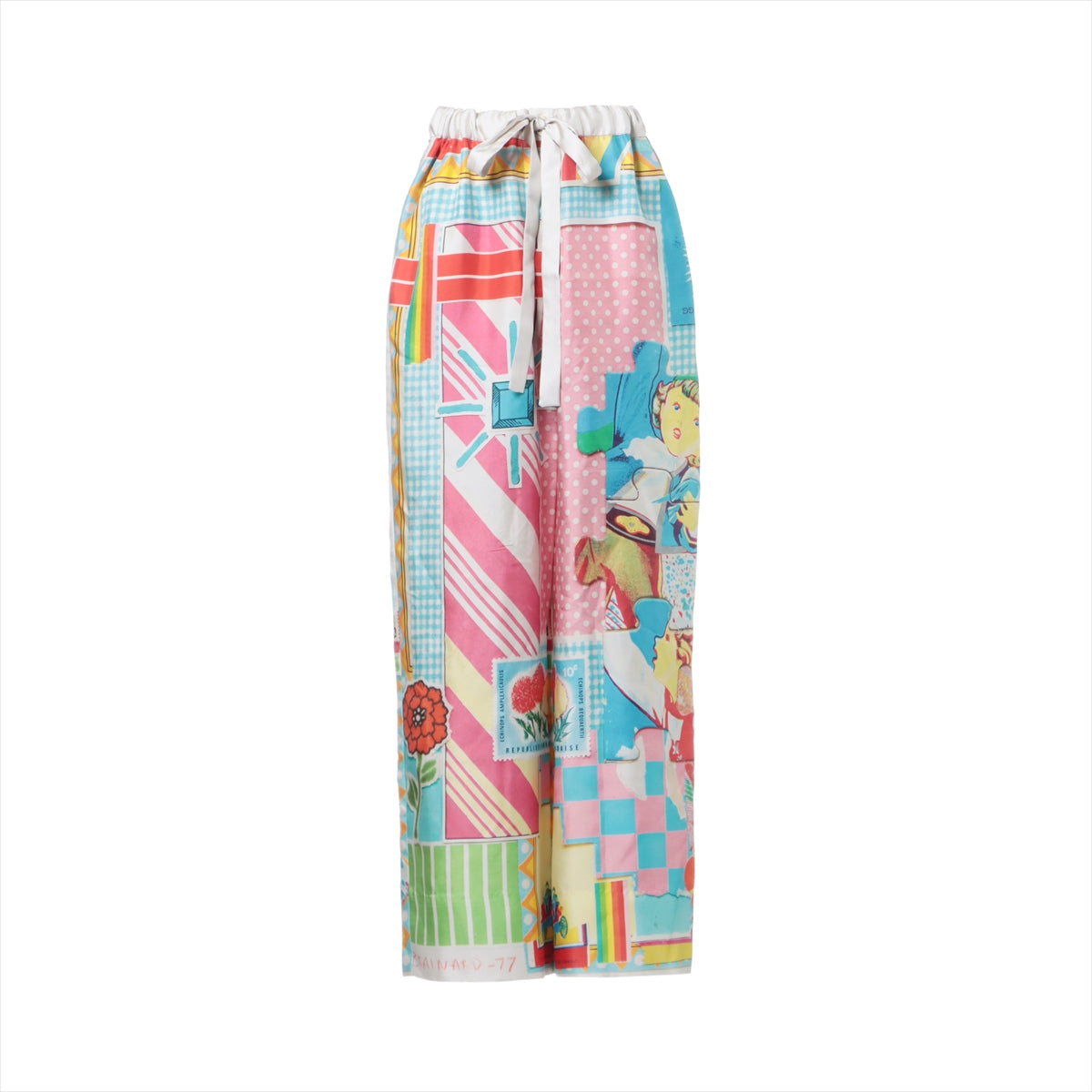 Loewe Silk Pants M Ladies' Multicolor  S359331XE6