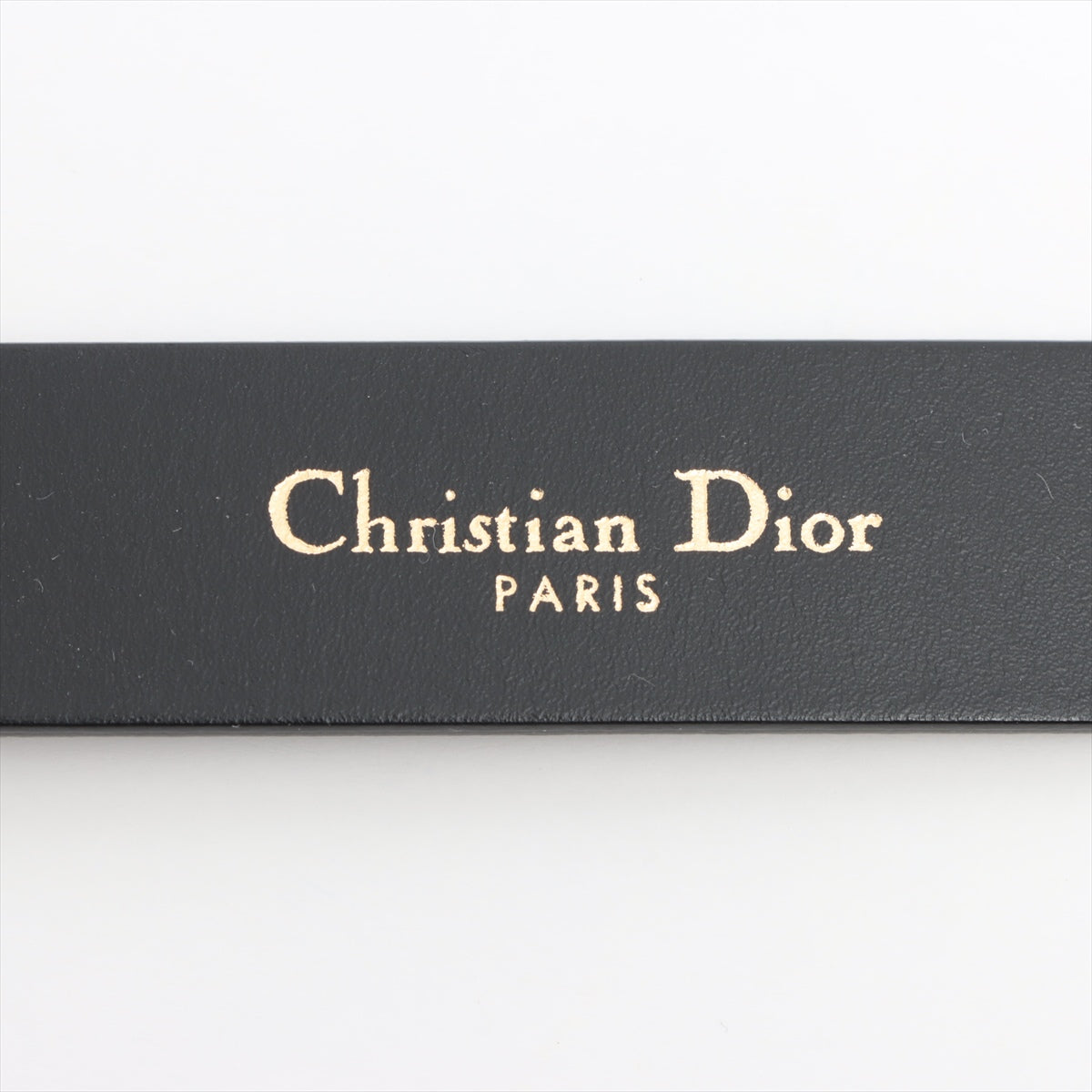 Christian Dior CD logo Belt 80 GP & Leather Black