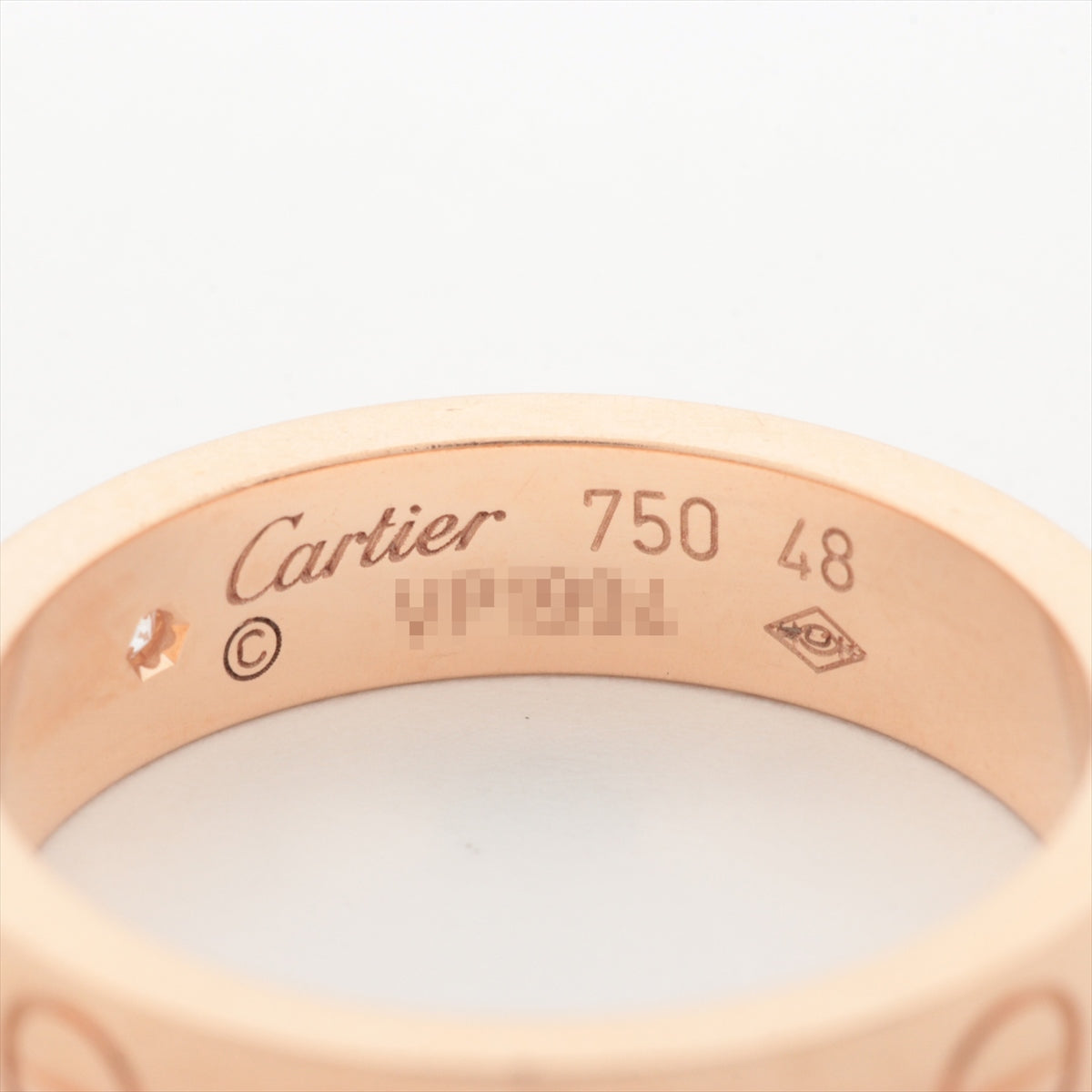 Cartier Mini Love 1P Diamond Ring 750(PG) 4.2g 48