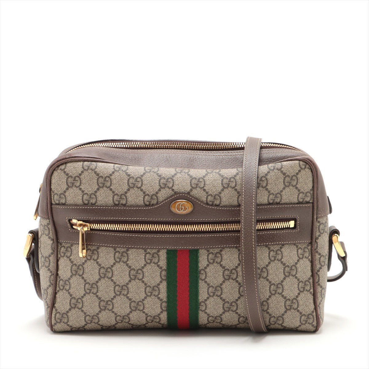 Gucci GG Supreme Ophidia Shoulder Bag Beige 517080