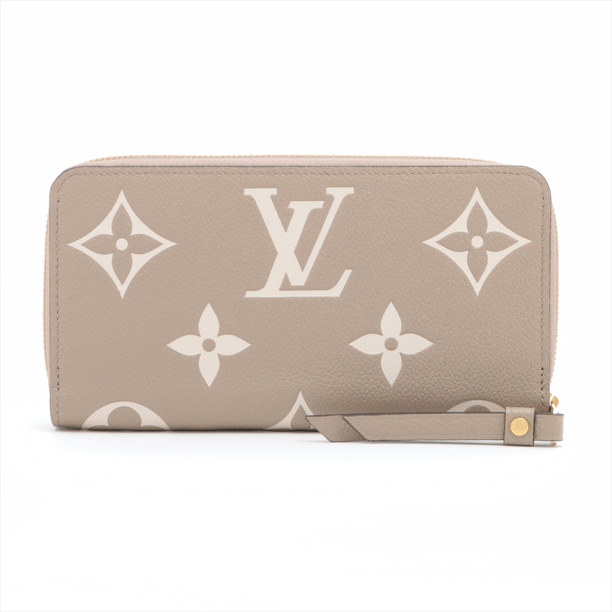 Louis Vuitton Bicolor Monogram Empreinte Zippy Wallet M69794 Tourtre-Claims Zip Round Wallet Responsive RFID