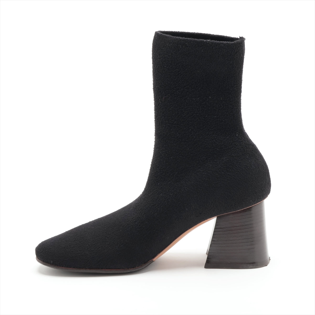 CELINE Phoebe Knit SOCK BOOTS 36 Ladies' Black