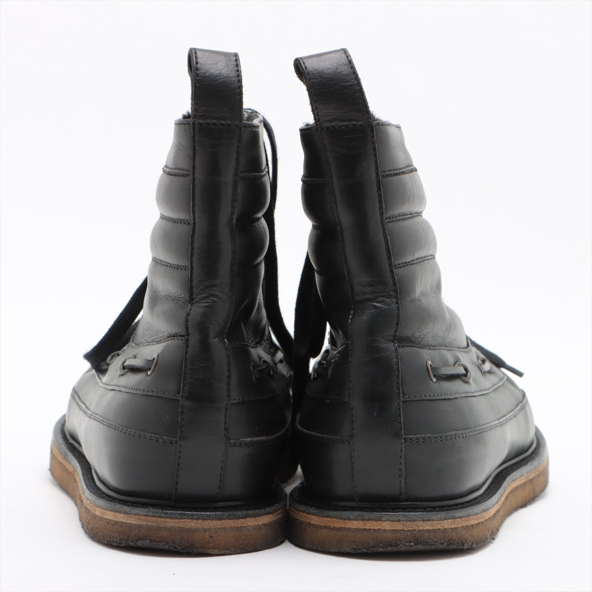 Bottega Veneta Leather Boots 43 Men's Black
