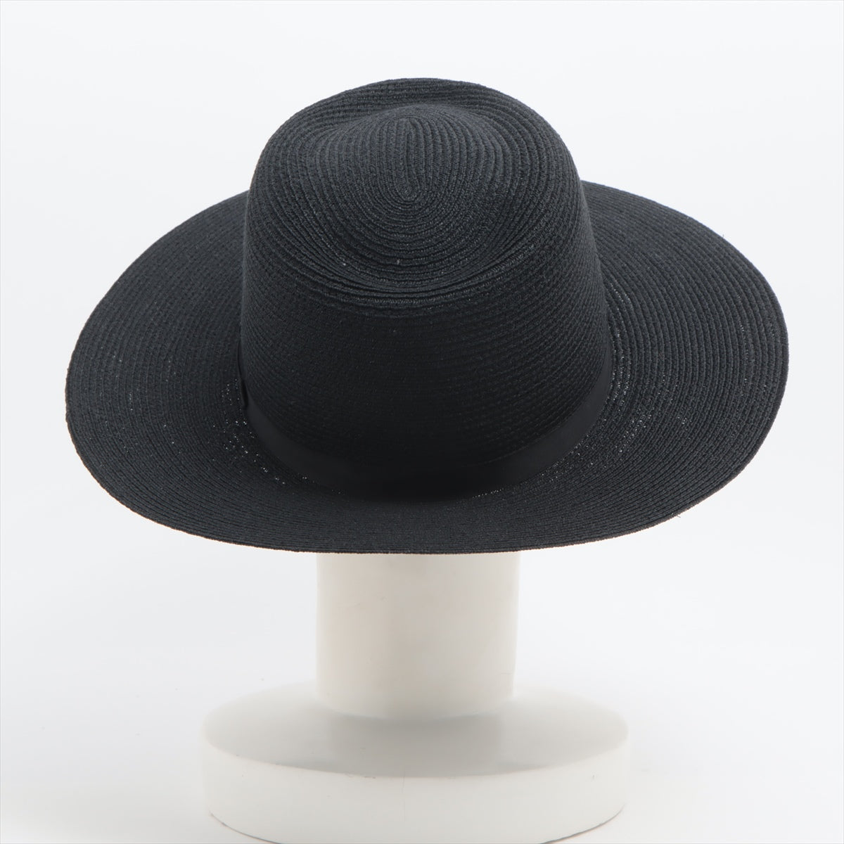 Chanel Coco Mark Hat M Straw Black
