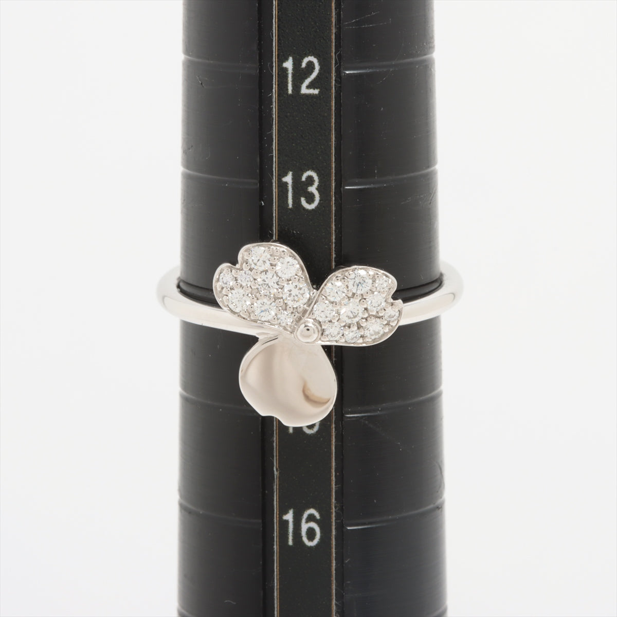 Tiffany Paper flowers diamond Ring Pt950 4.0g