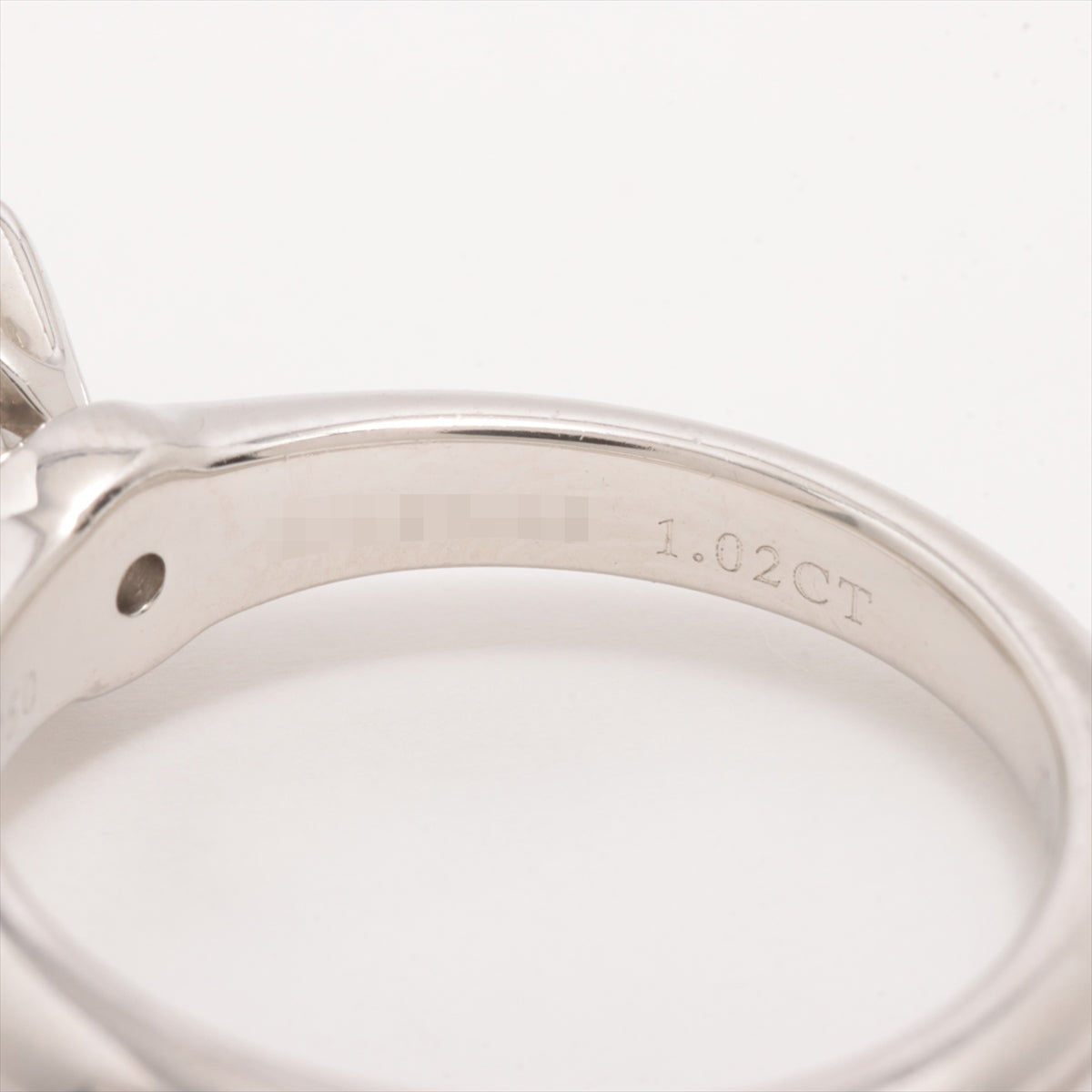 Tiffany Solitaire Diamond Ring Pt950 5.6g 1.02 I VVS1 3EX NONE