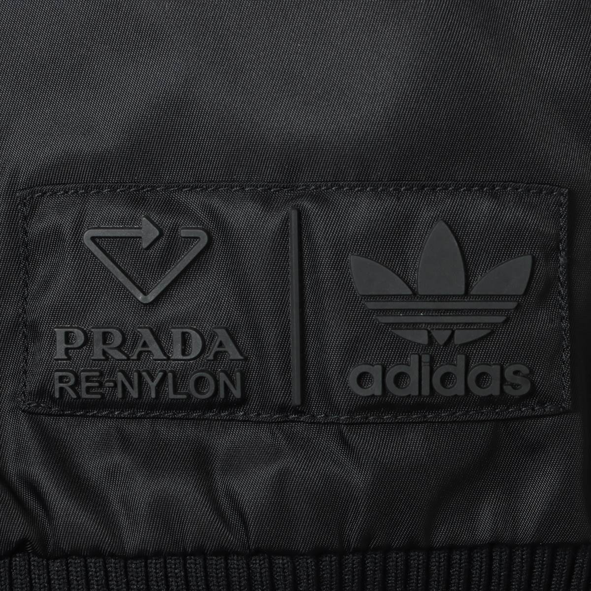 Prada x Adidas Triangle logo 21AW Nylon Blouson 44 Men's Black  RE-NYLON BOMBER JACKET SGB936