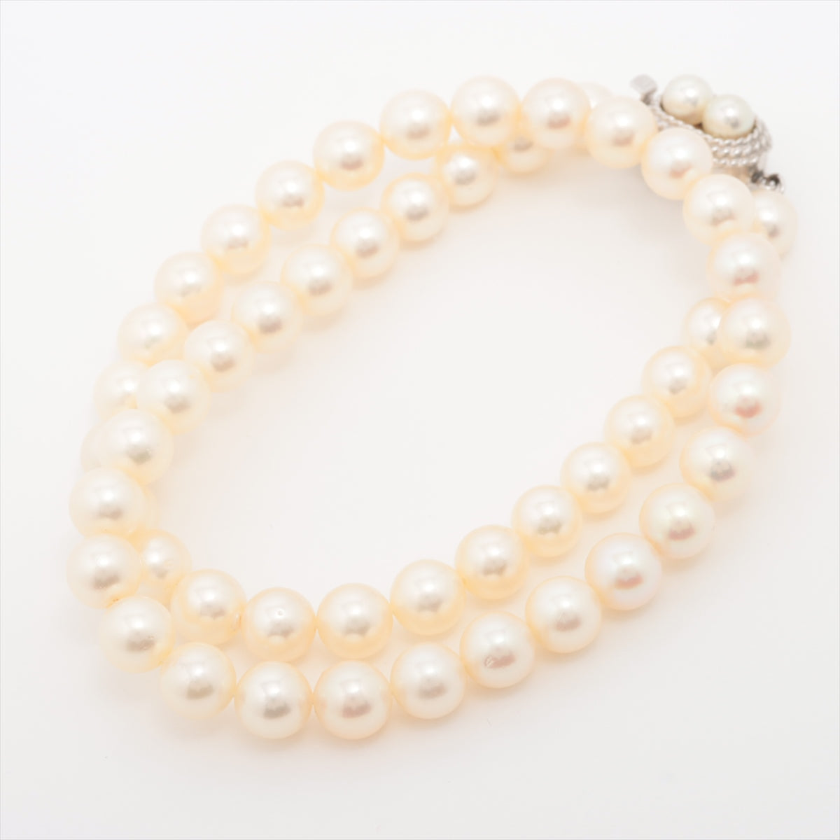 TASAKI Pearl Necklace K14WG Total 32.4g Approx. 7.0 mm to 7.5 mm