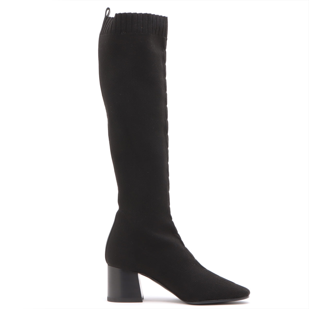 Hermès Knit Long boots 36 Ladies' Black Fontaine