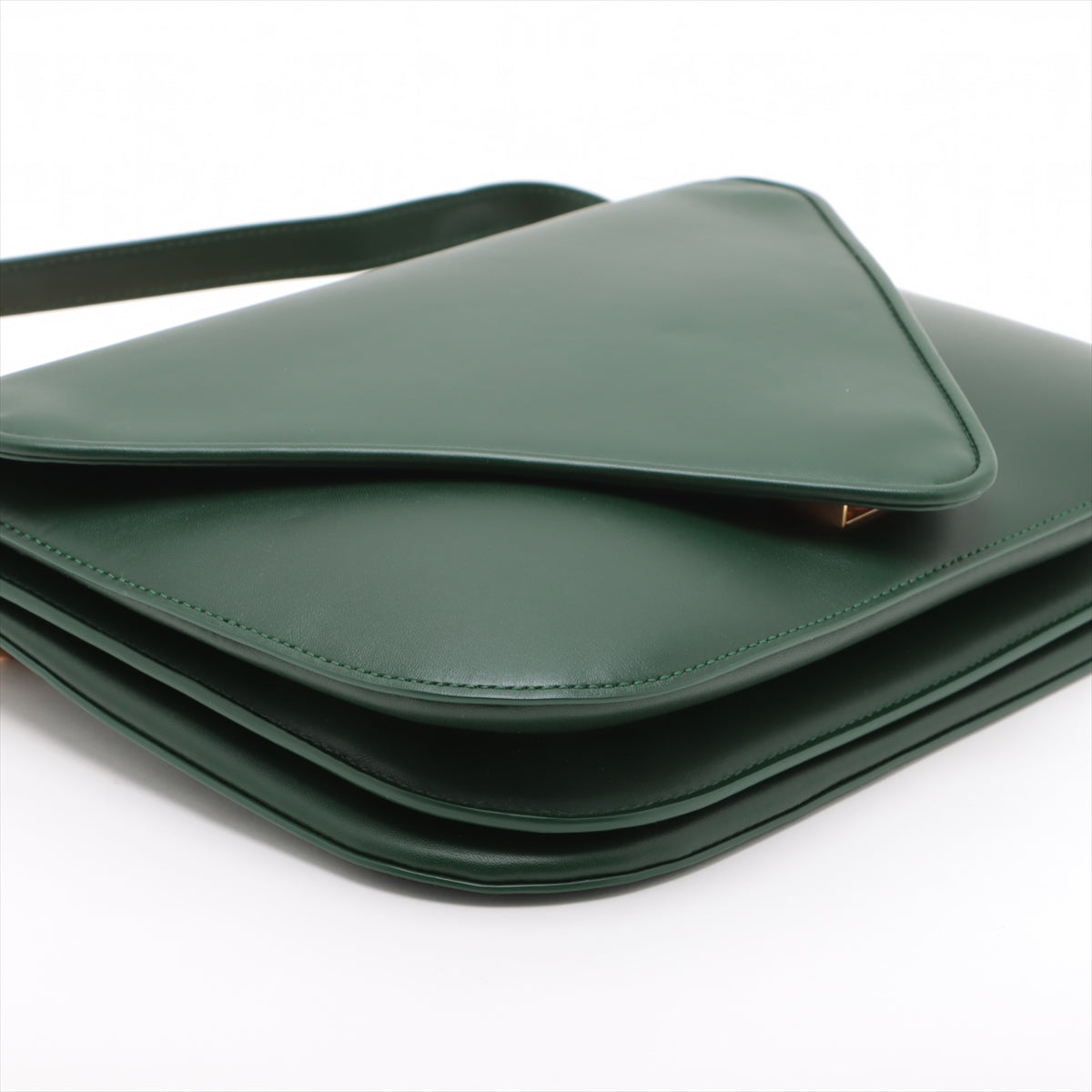 Bottega Veneta mounts Leather Chain Shoulder Bag Green