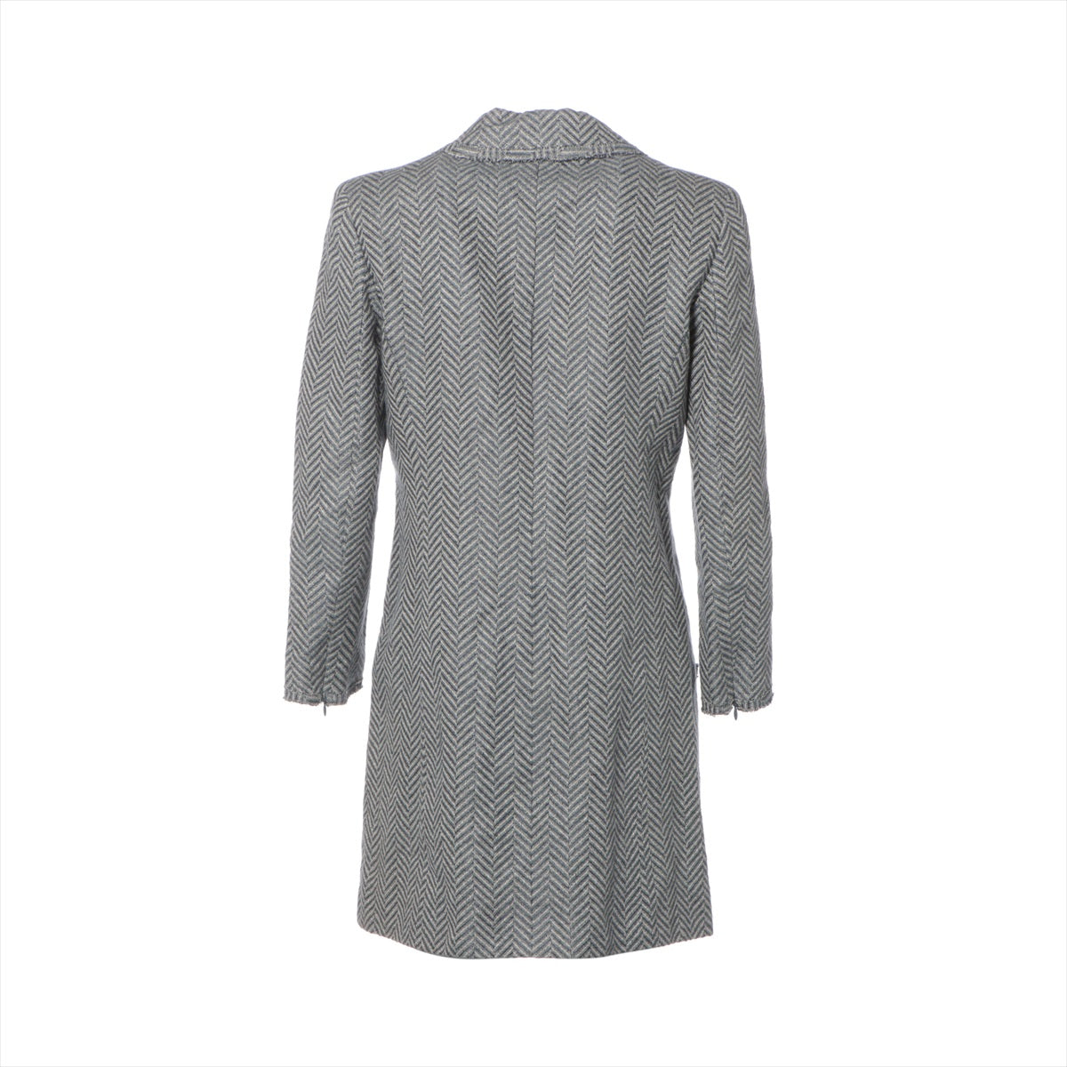 Chanel Coco Mark 03P Cotton & linen coats 38 Ladies' Grey  Tweed