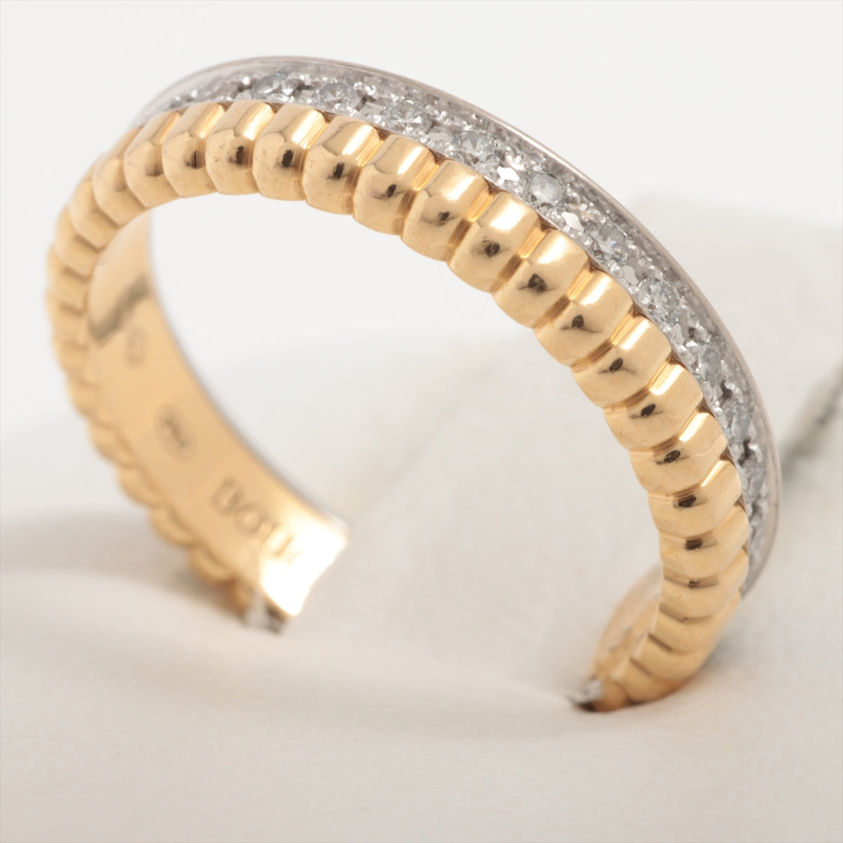 Boucheron Quatre Radiant Marriages Diamond Ring 750(YG×WG) 3.0g 46 JAL0013446
