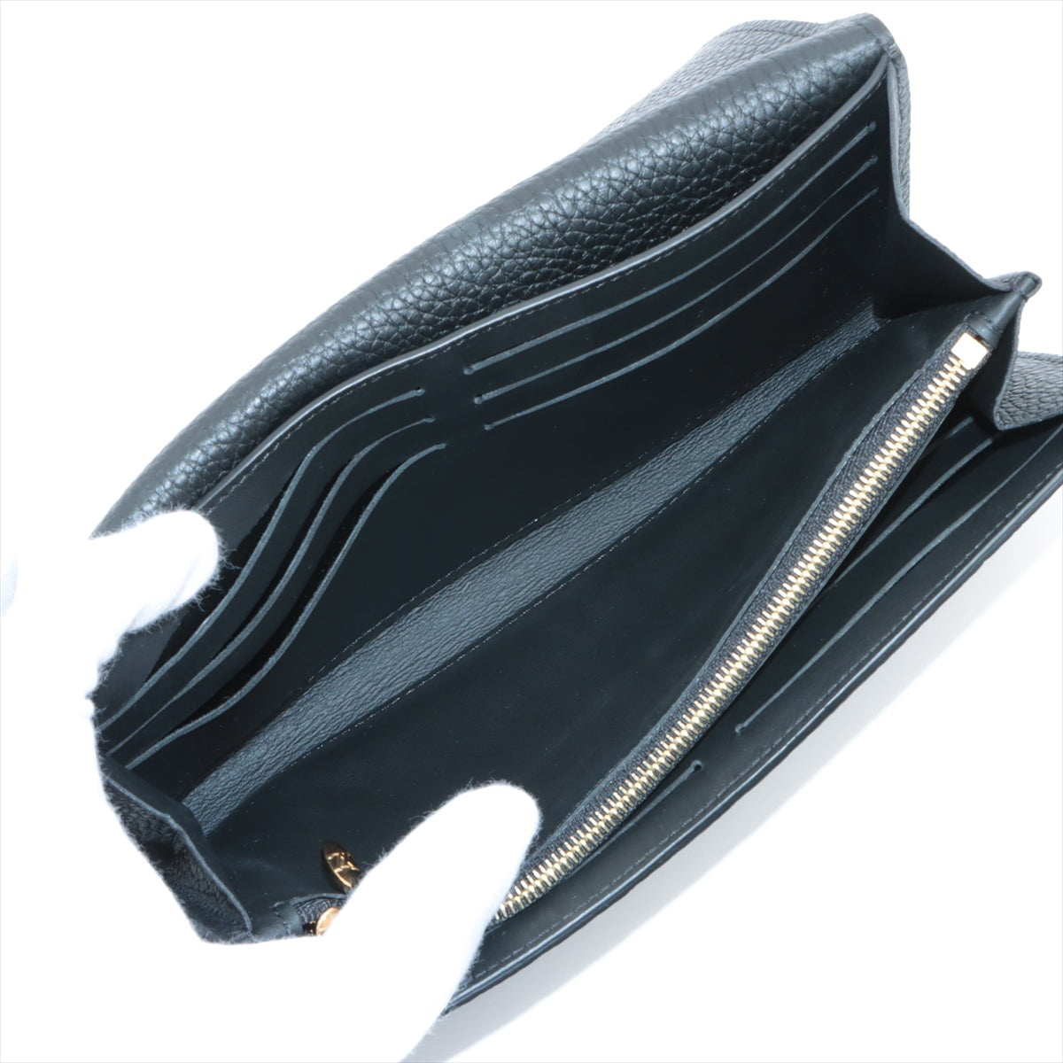 Louis Vuitton Taurillon Portefeuille Capucines M64551 Noir Long Wallet Responsive RFID