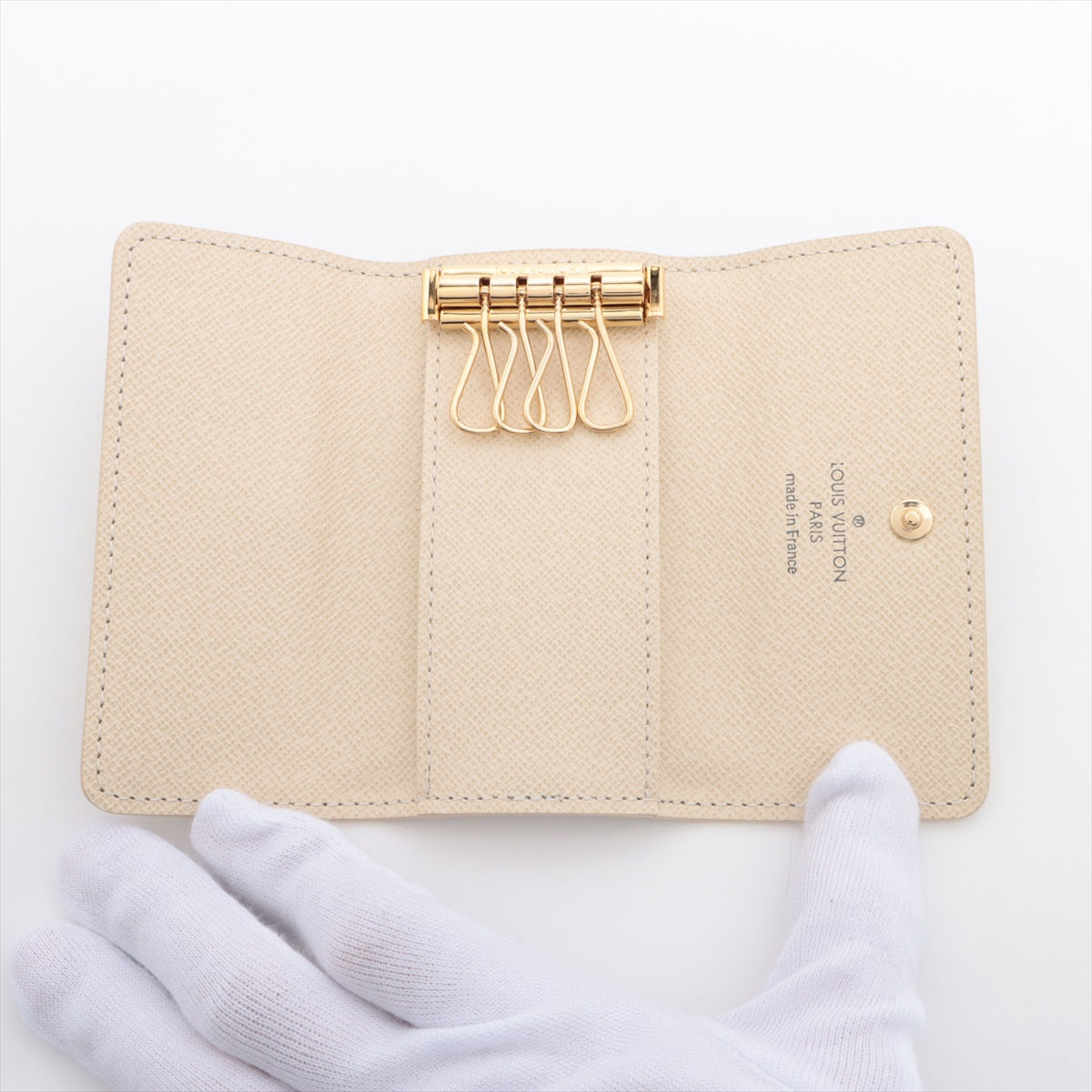 Louis Vuitton Damier azur Multiclés 4 N60386 Key Case Responsive RFID